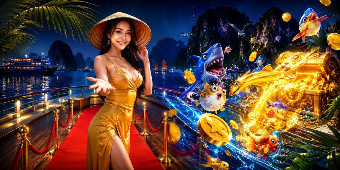 Khung cảnh sòng bạc hiện đại với ánh sáng băng xanh tại Việt Nam